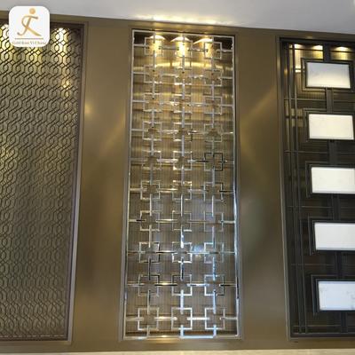 Customized multiple modern stylesluxury partition laser cut metal screensroom dividers decorative