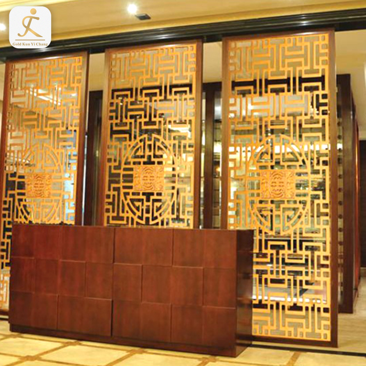 SUS 304 316 laser hollow cut decorative screen for wall art modern indoor living room decorative framed partition screens