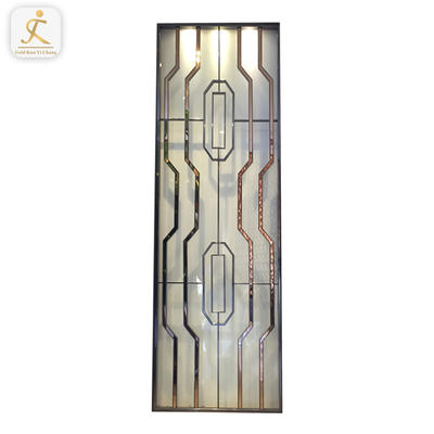 decorative wedding hotel use metal screen room divider for tables golden freestanding big stainless steel screen divider