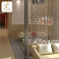 Custom made stainless steel frame restaurant decorative room divider antique commercial partition fancy room dividers