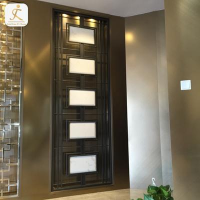 High End Customized Hotel Restaurant Room Partition Stainless Steel Metal Room Floor To Ceiling Room Dividers