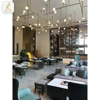 restaurant hotel lobby wall decoration metal screen panels professional stainless steel hall room divider
