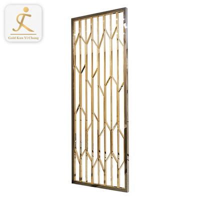 Custom Kitchen Home Living Furniture Designs Partition Panel Lattice Screen Metal Carved Stainless Steel Room Divider