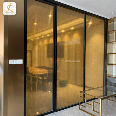 office stainless steel glass interior design wall partition stainless steel frame glass wall partition for conference room