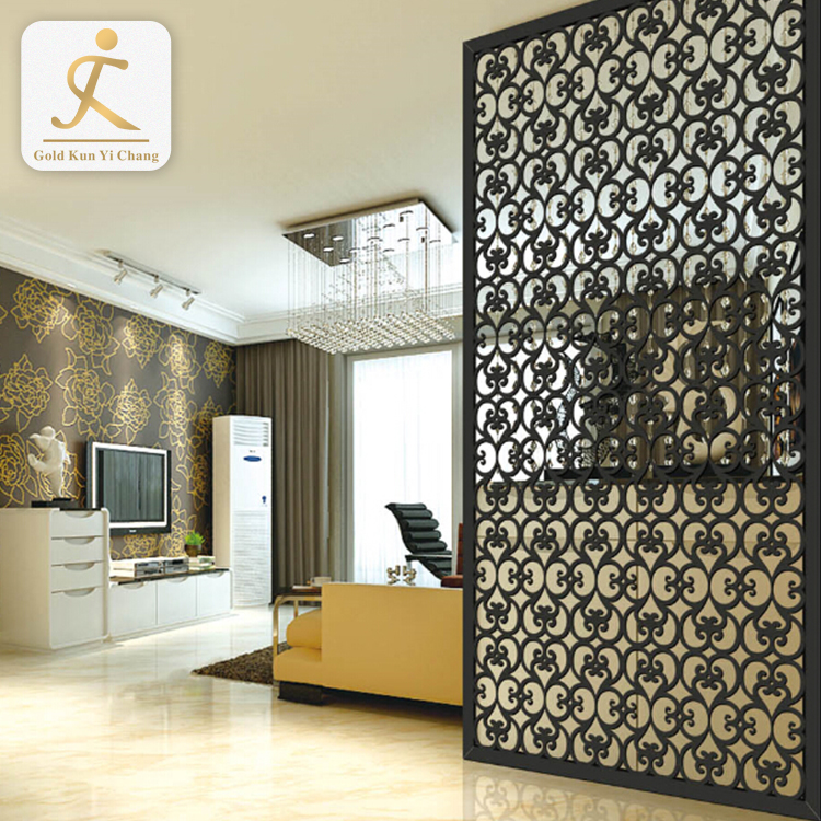 non folding hall decorative metal room divider screen partition chinese sandblasted antique freestanding foldable room divider