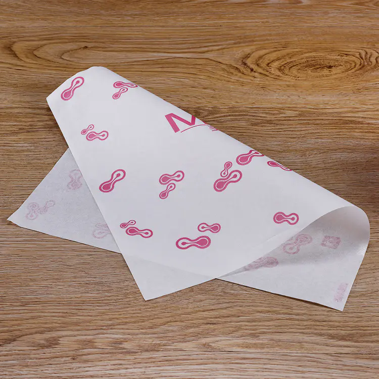 KOLYSEN Custom Printed food grade sandwicn wrapping deli food greaseproof paper papel encerado