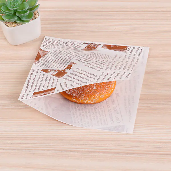 Wrap Burger Pocket Food Grade Paper Printed Oil Proof Packaging Aluminum Foil Sandwich