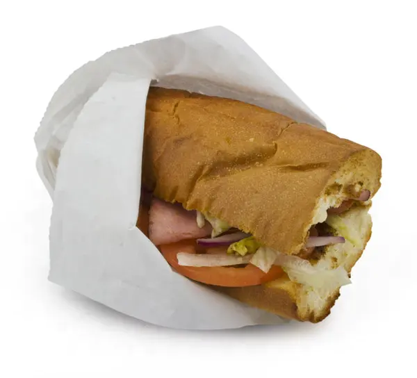 Deli food greaseproof paper for fast food restaurant