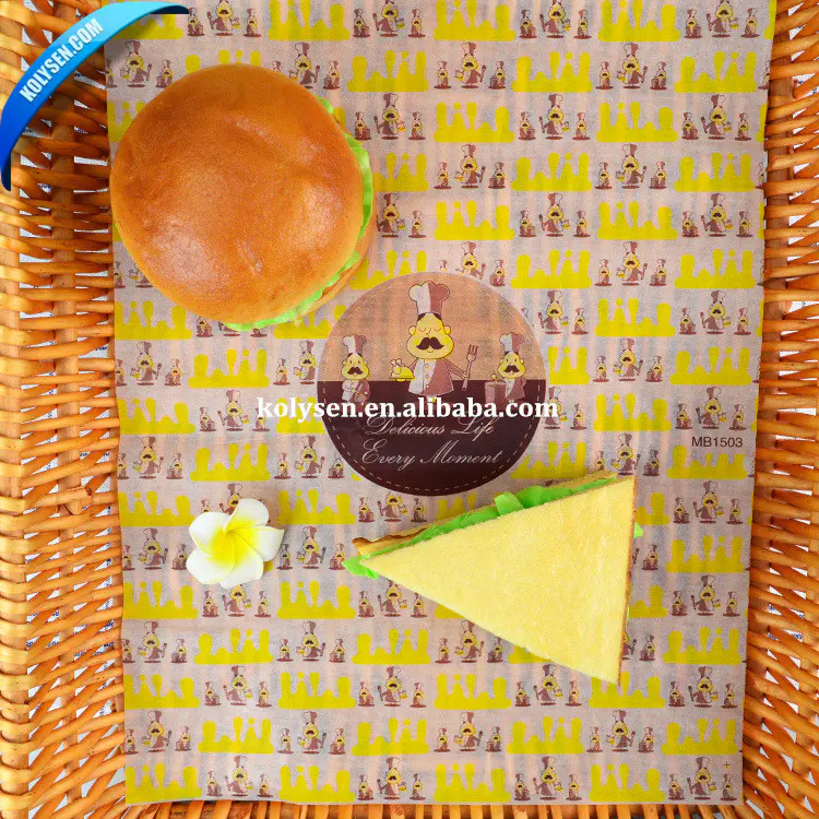 Burger wrapping paper/hamburger wrapping paper/sandwich wrapping paper
