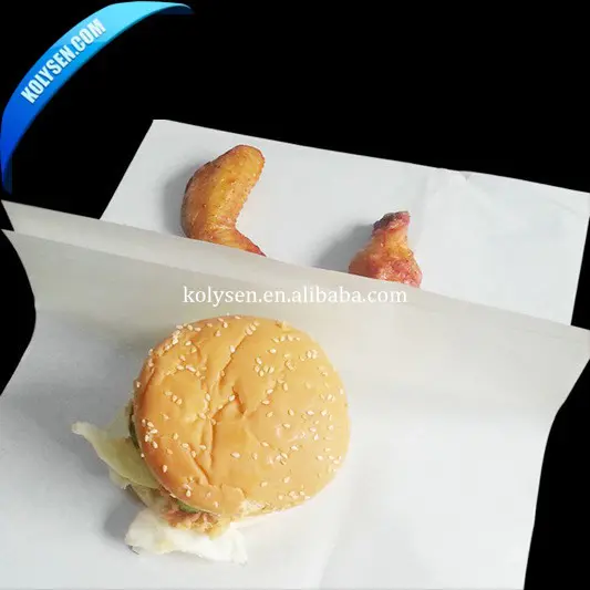 KOLYSEN Custom logo Food grade pita paper baking wax paper China supplier