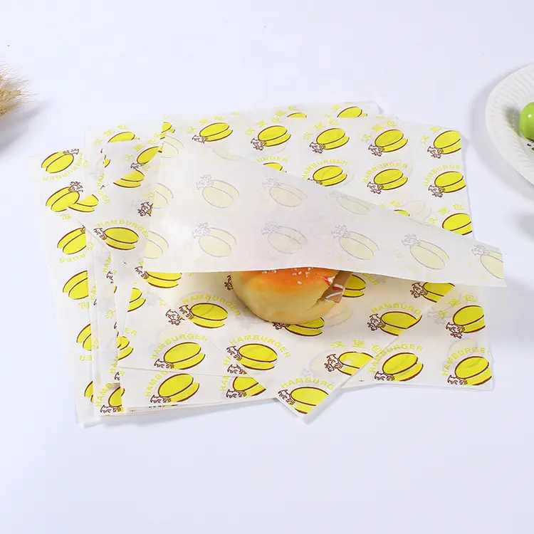 Deli food greaseproof paper for fast food restaurant
