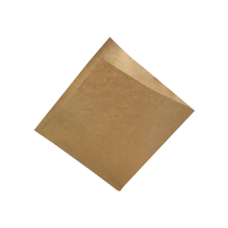 Bag Pocket Food Grade Paper Printed Oil Proof Packaging Sandwich Wrap Burger Aluminum Foil Wood Pulp Offset Printing Coated PE