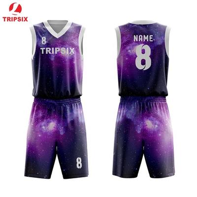 Design Color Purple Sample Basketball Jersey