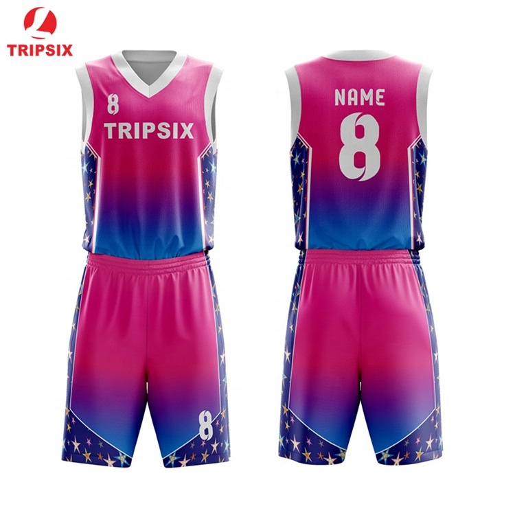 Unique Latest Design Sublimation Blank Basketball Jersey