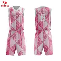 Custom Design Color Violet White Green Yellow Gold Pink Black Gray Basketball Jersey