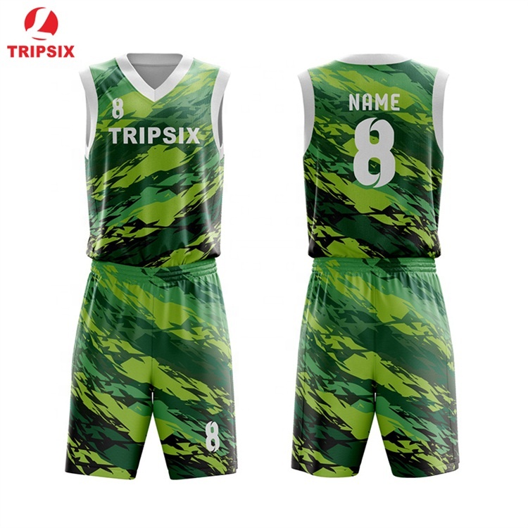 Design Cheap Army Camo Basketball Uniform Latest Basketball Jersey