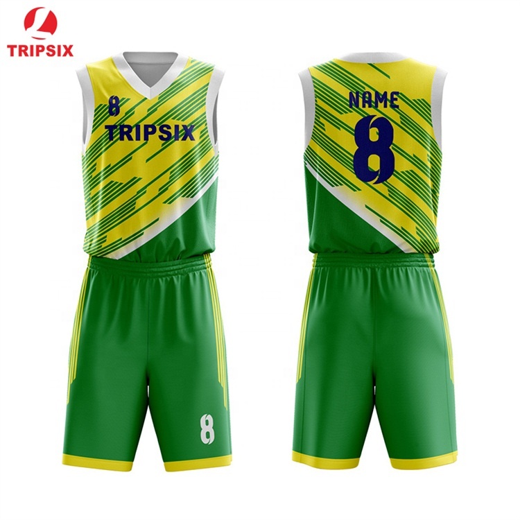 Custom Green Basketball Jersey Cheap Sample Basketball Uniform Design Dry Fit Basketball Uniform