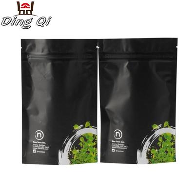 Customized printed zip lock aluminum foil bag for weed herb packaging with Child proof ziplock