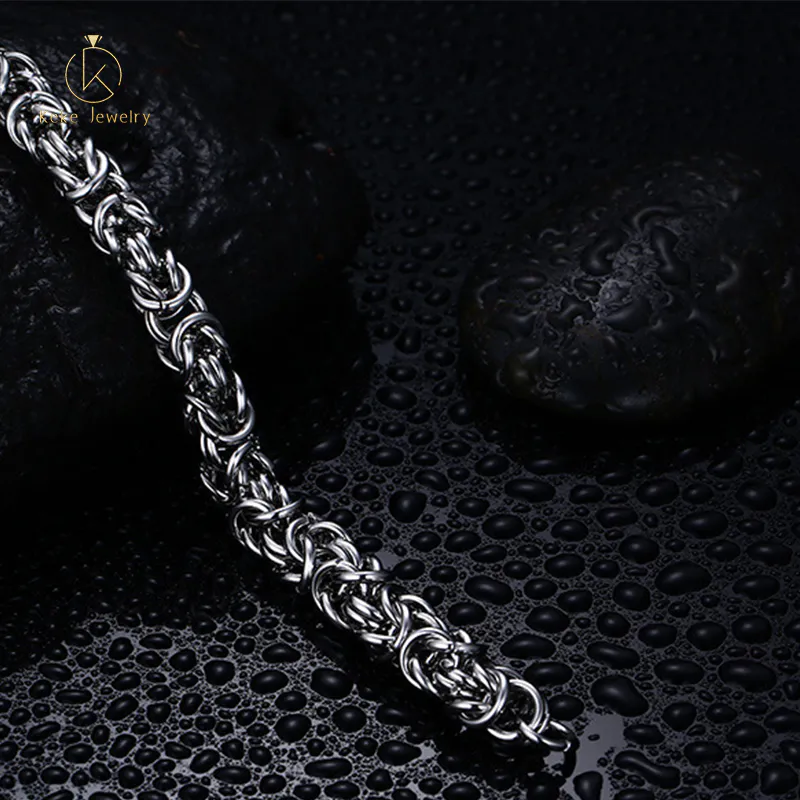 New style bracelet Interlocking multi-ring titanium steel bracelet Men's domineering bracelet Factory direct approval BR-011