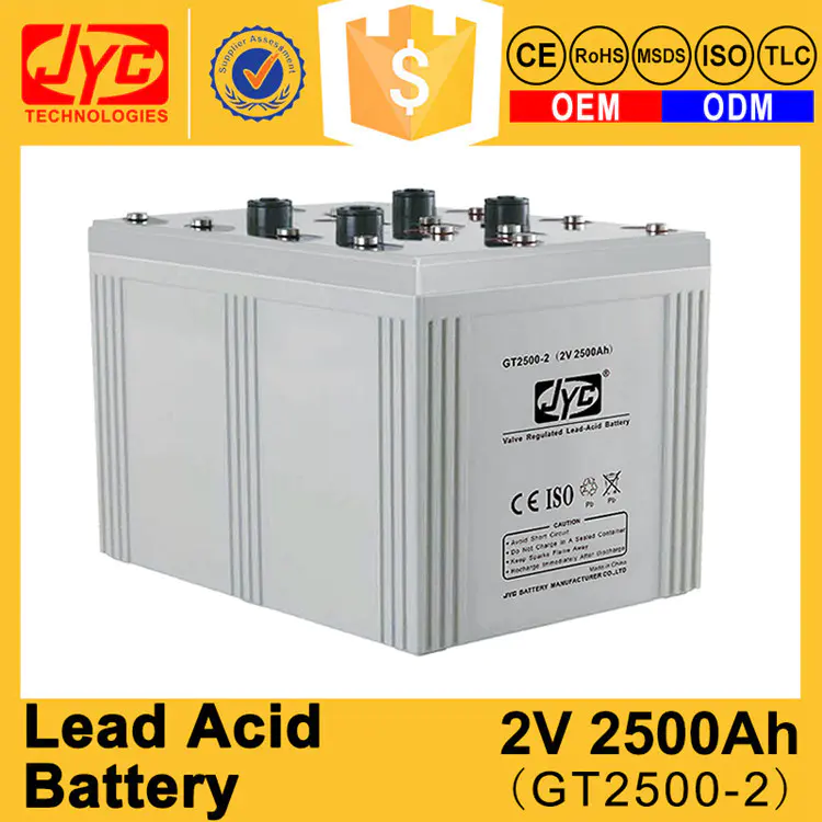 longest lasting warranty sealed maintenance free lead acid 2v 5000ah battery