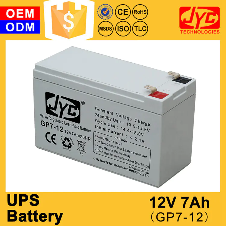 Best price long life design battery 24v 7ah