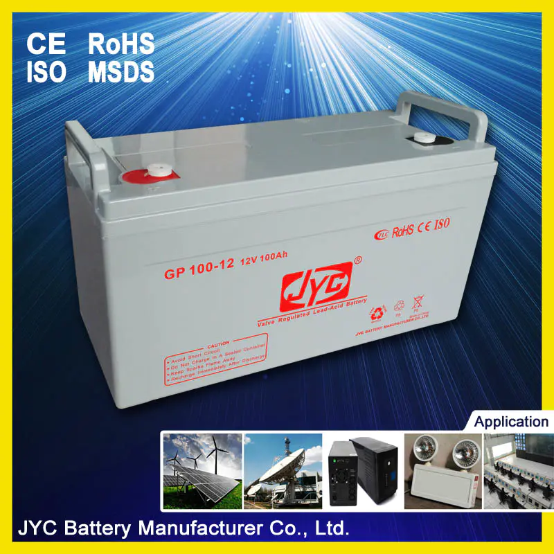 Maintenance Free Sealed Deep Cycle Gel Battery 12v 100ah Lead Acid Battery for UPS/Solar system/Backup