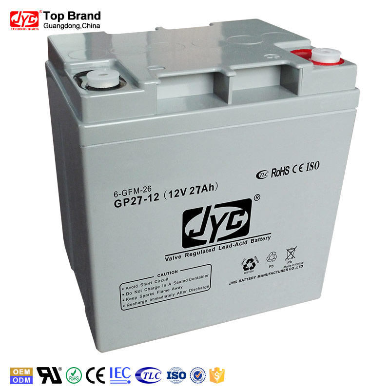 CE MSDS approved sealed maintenance free lead acid 12v 27ah battery