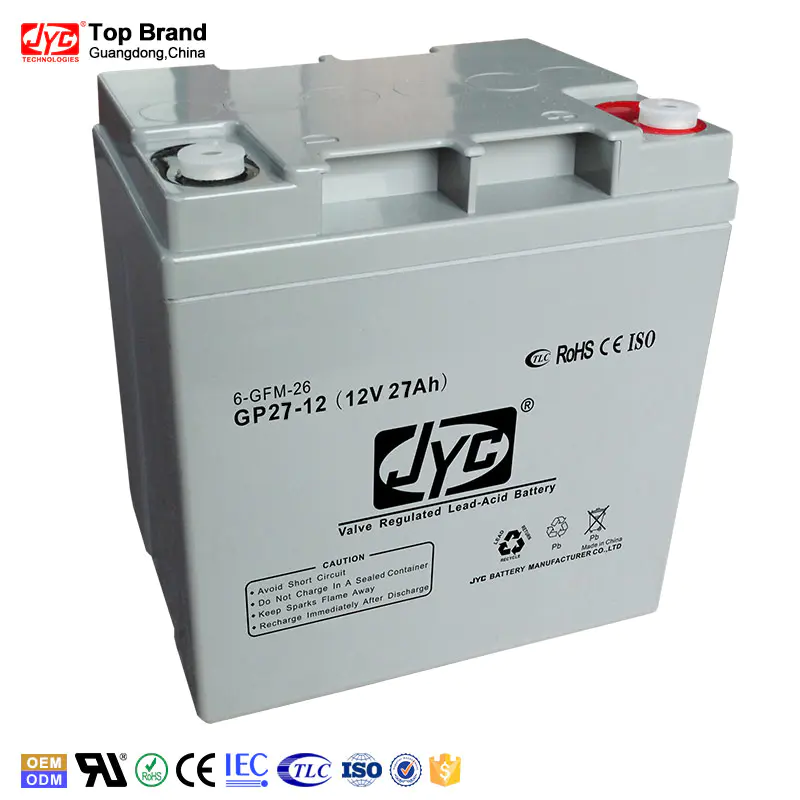 CE MSDS approved sealed maintenance free lead acid 12v 27ah battery