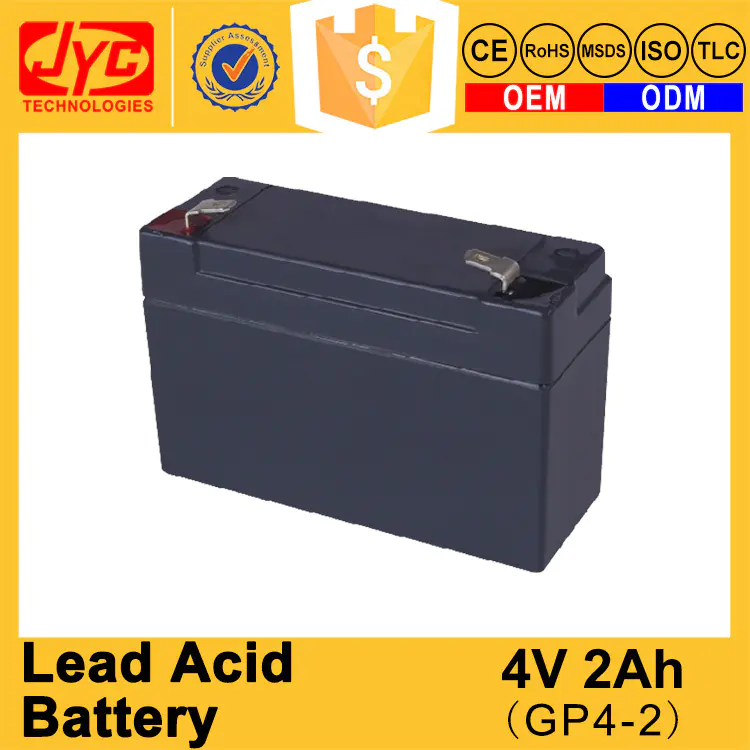 High Standard Best Quality Lead Acid 2Ah 4v Battery