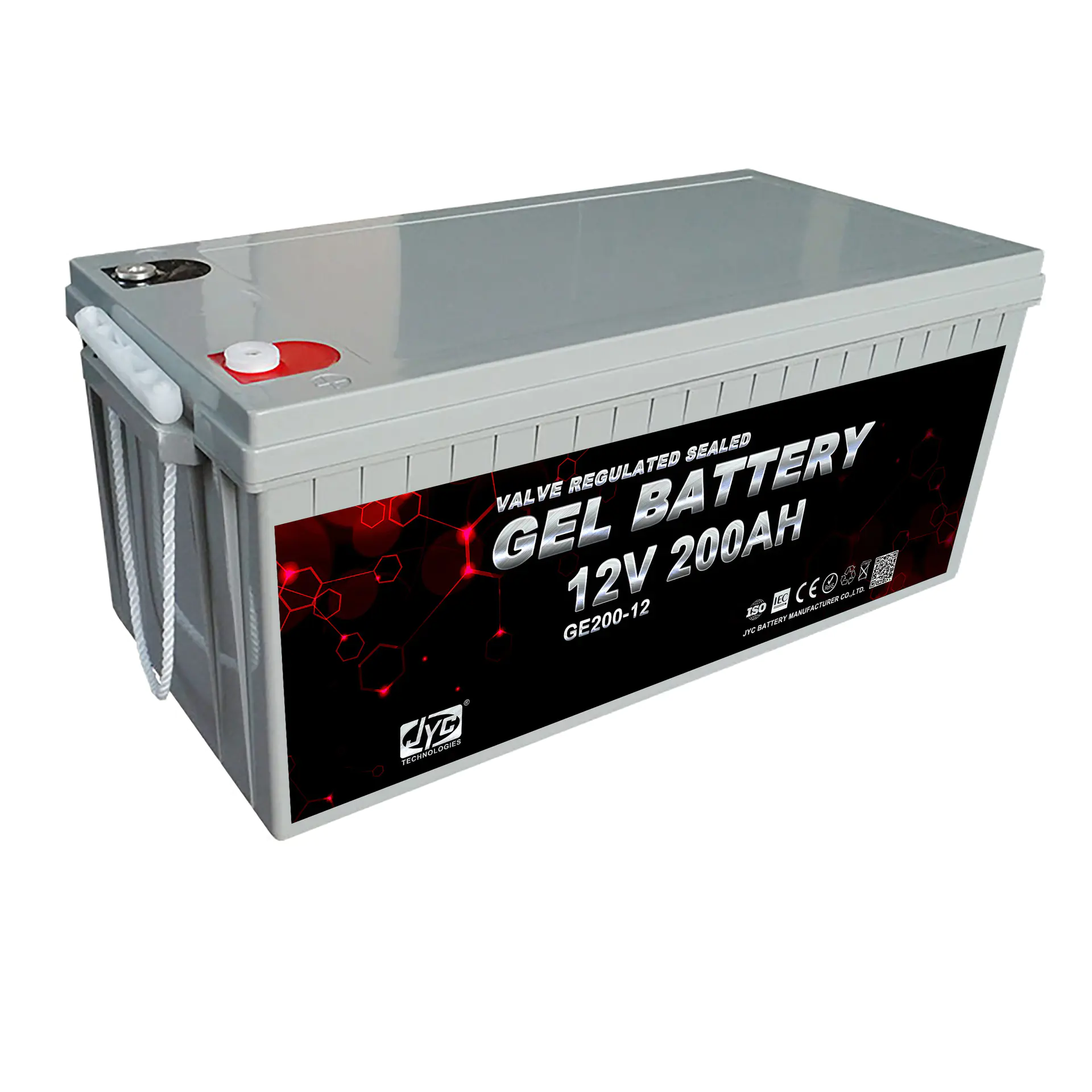 JYC Good Quality 12V 200Ah Deep Cycle Lead Acid Battery With High Capacity
