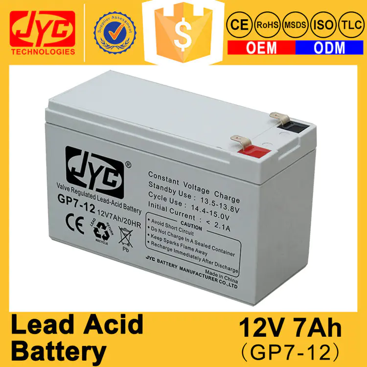 wholesale quality lead acid sla battery box 12v 7ah