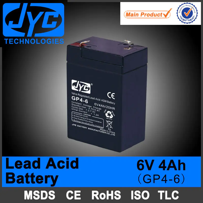 Novel Product 6v 4ah Rechargeable Battery for Mosquito/Bat