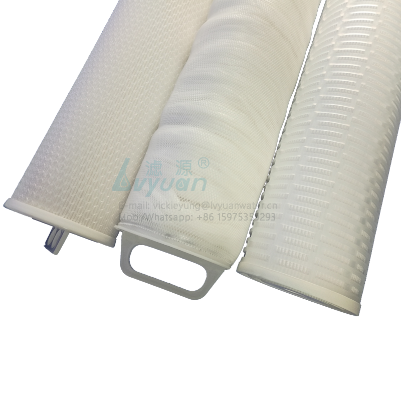 PP membrane 10 20 30 40 50 60 inch polypropylene high flow flux pleated filter cartridge for reverse osmosis RO water treatment