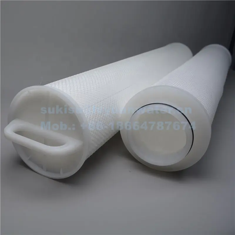 40 60 inch Big Flow Glass Fibre Polypropylene Membrane Pleated Filter Cartridge with 5 10 20 microns