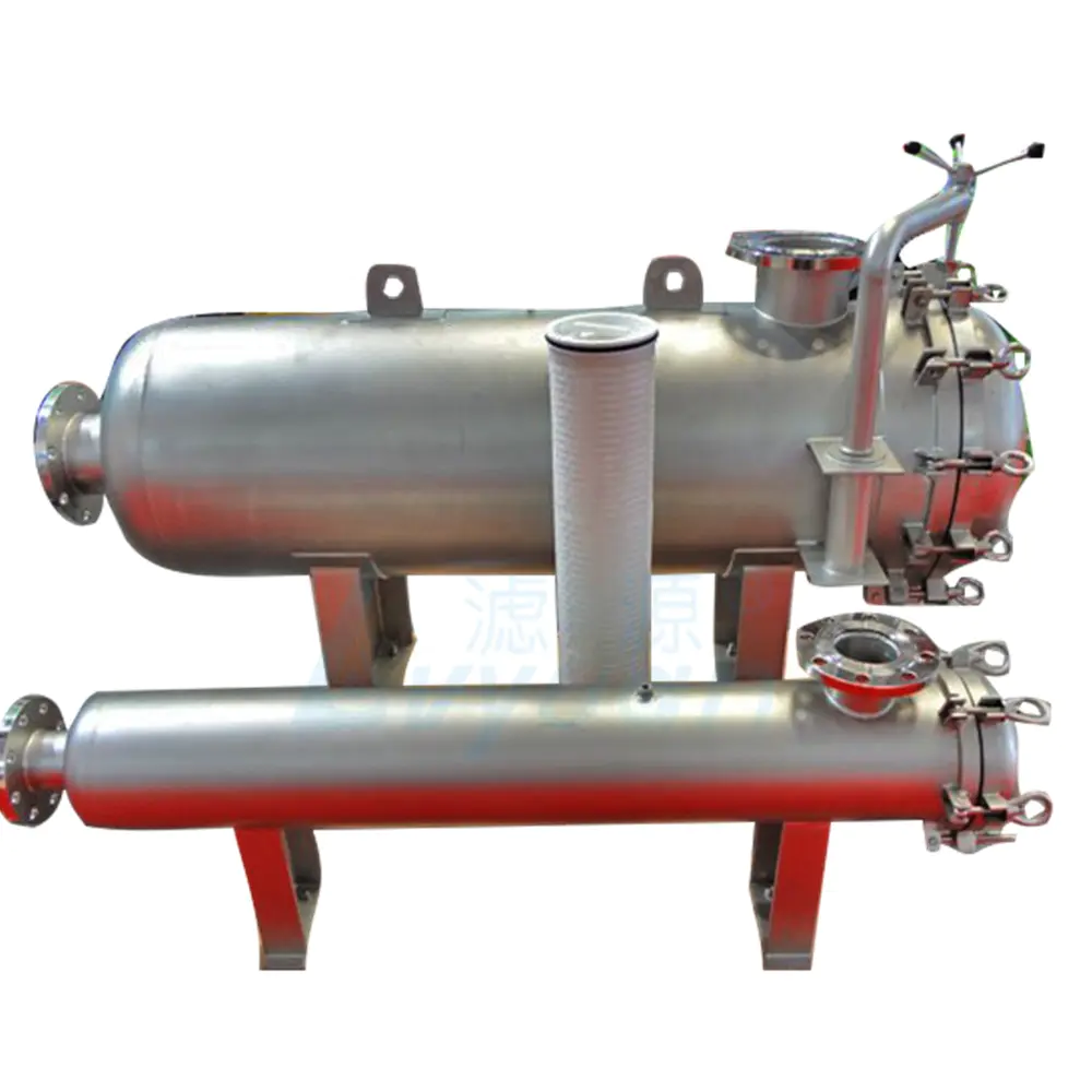 big flow cartridge filter with high flow stainless steel filter housing for water treatment