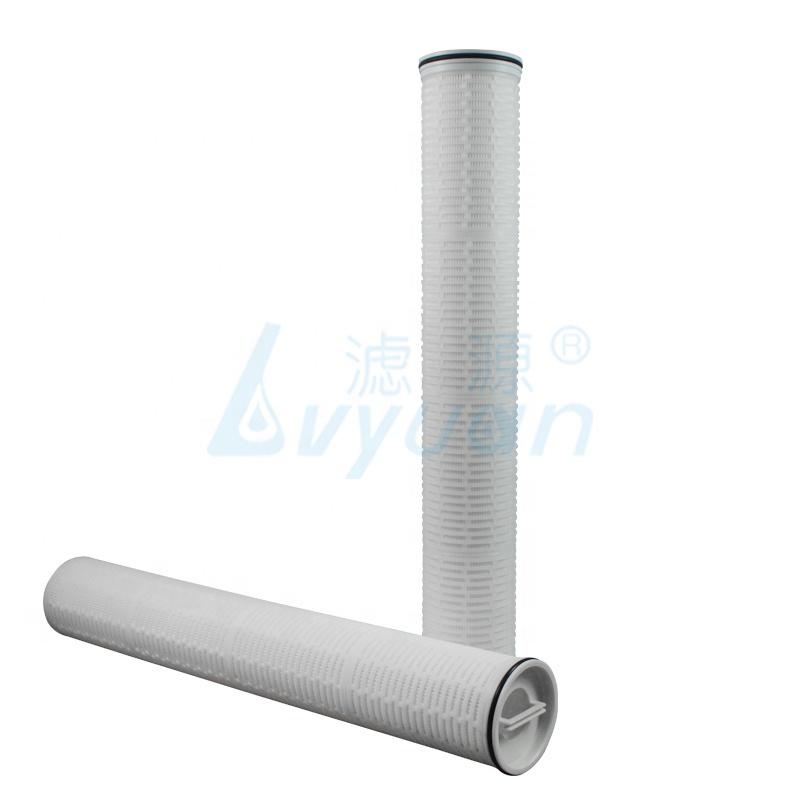 40/60 inch high flow water filter cartridge/1 micron pleated cartridge filter for filtration