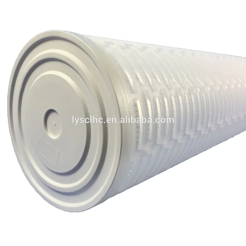 Big capacitysea water treatment filter pleated pp 10micron membrane pleated sediment filter cartridge