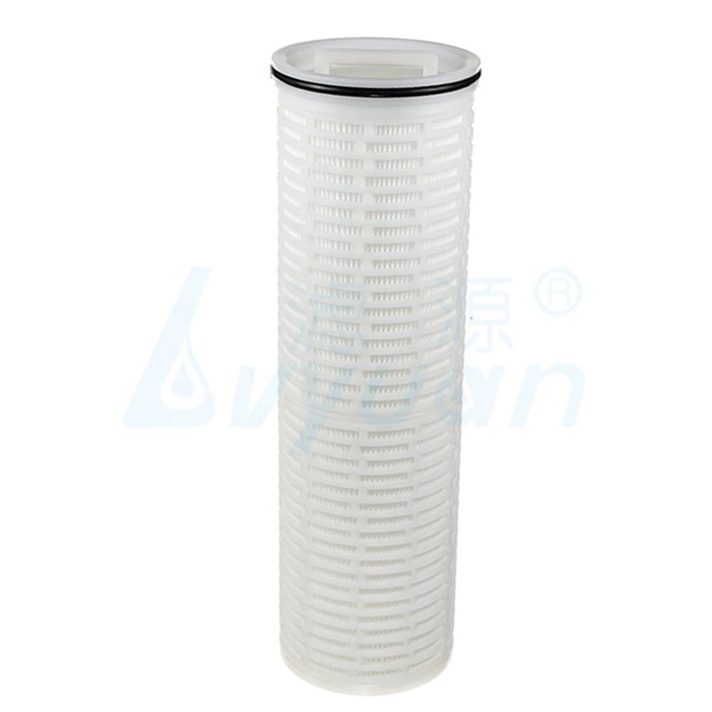 40/60 inch high flow water filter cartridge/1 micron pleated cartridge filter for filtration