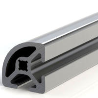Hollow aluminium corner extrusion profile for furniture led bar