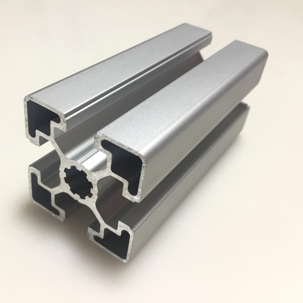 T-Slot 45mm x 45mm aluminum extrusion with 10 mm groove