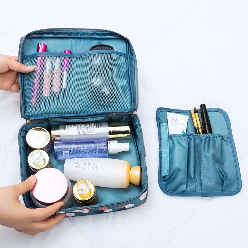 Hot Sale Multifunction travel Cosmetic Bag Women Makeup Bags Toiletries Organizer Waterproof Female Storage Make up Cases Multi