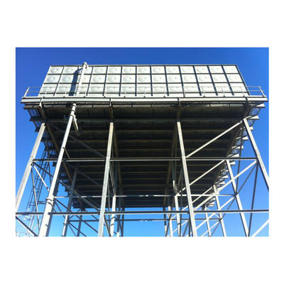 15m height 300 ton water tower with hot dipped galvanized steel tower