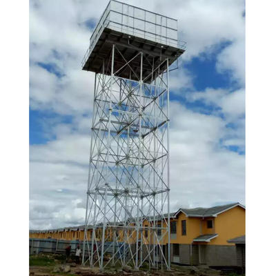 HOT DIPPED GALVANIZED ELEVATED STEEL STRUCTURE WATER TANK TOWER Water Storage Tank Tower for sale in Uganda