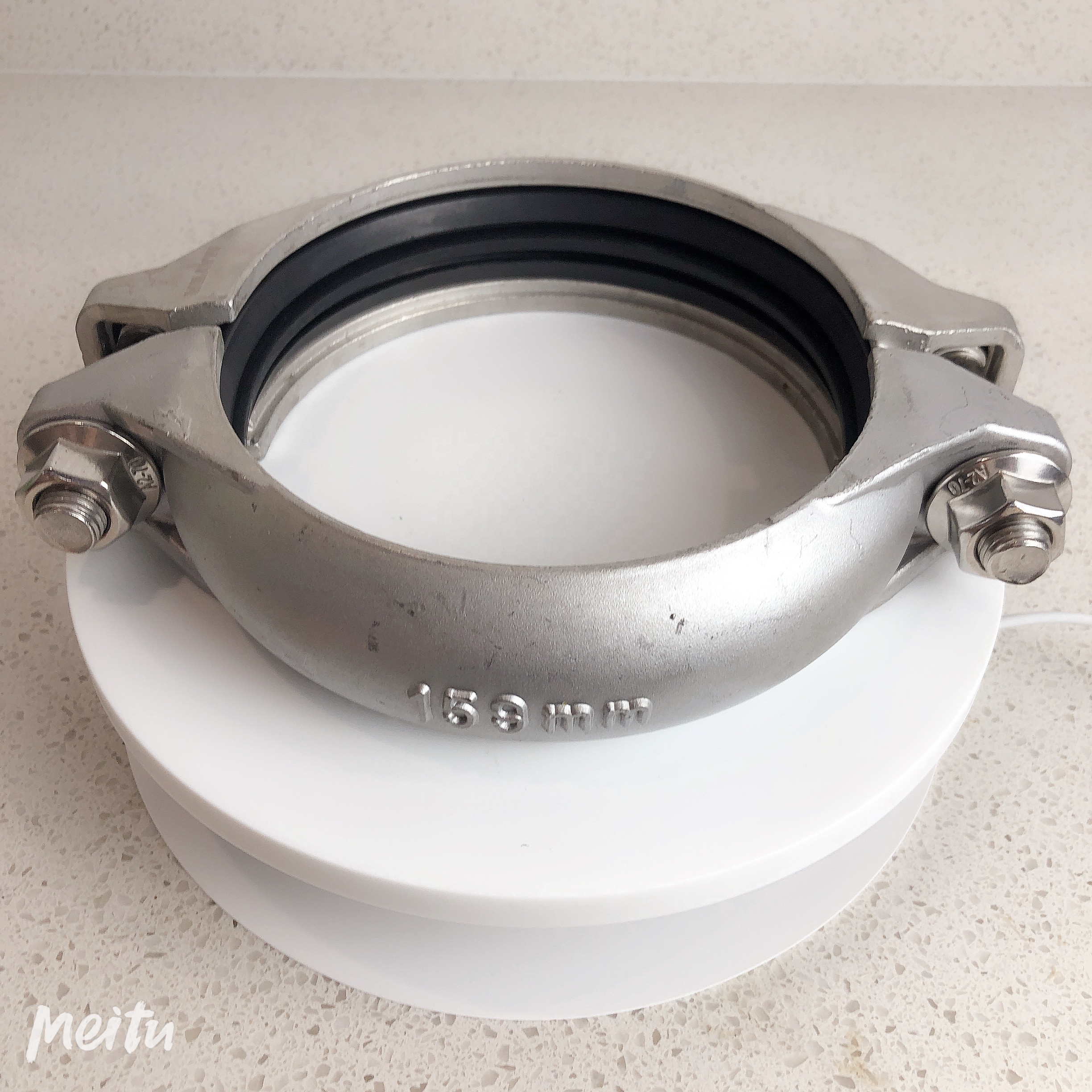 304/316L stainless steel fitting clamp use for grooved fitting connection
