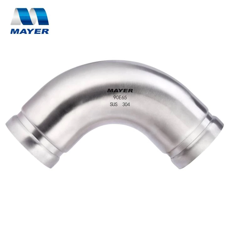 Stainless Steel Grooved fitting 90 degrees Elbow