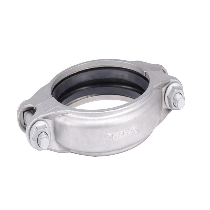 304/316L stainless steel fitting clamp use for grooved fitting connection