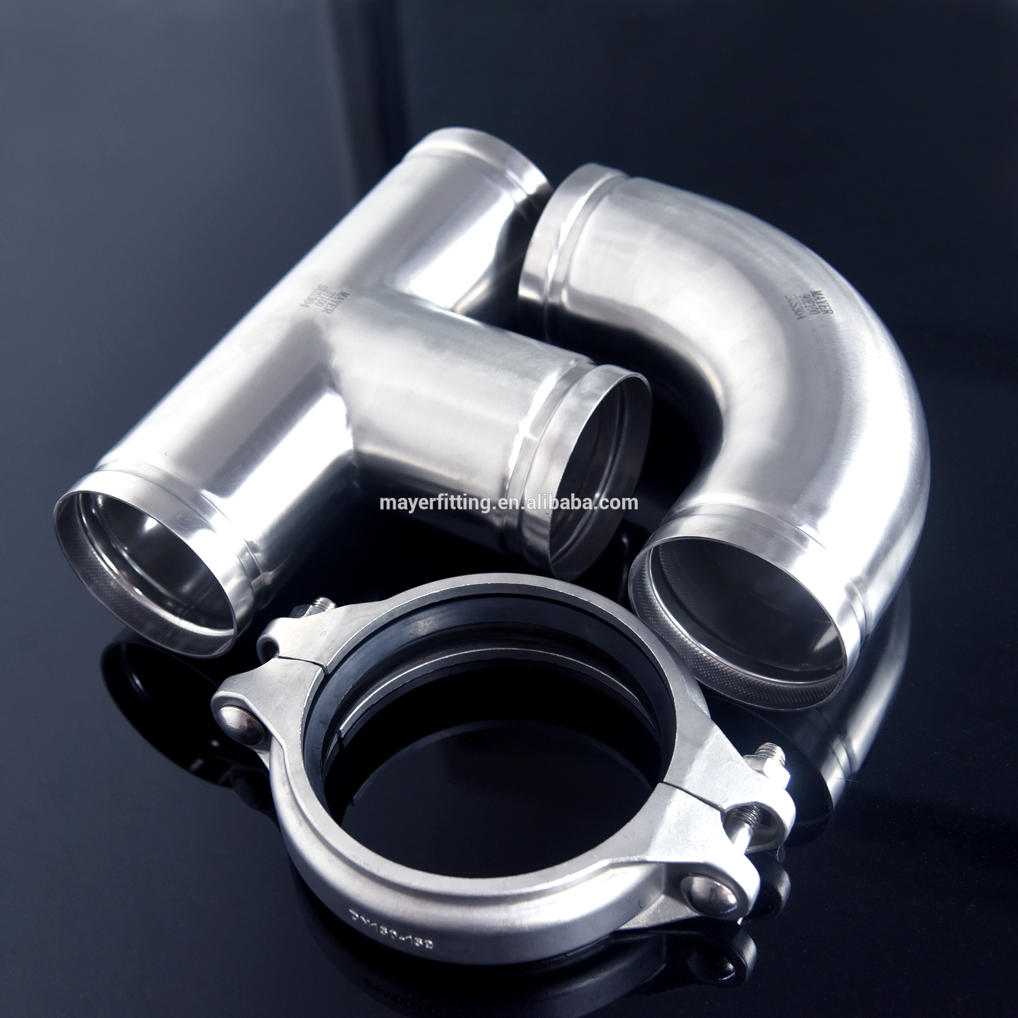 ss 304/316L pump clamp use for grooved fitting connection or grooved pipe
