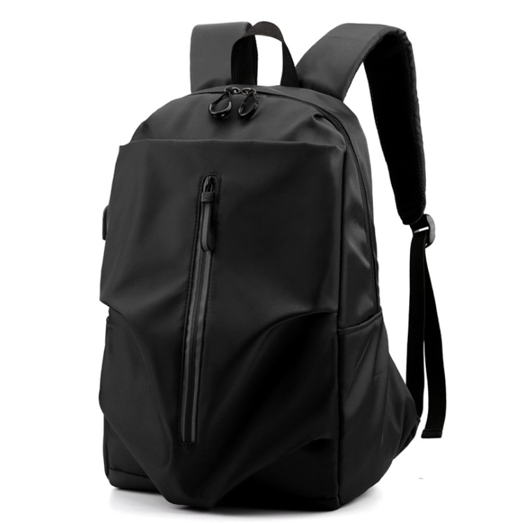 Osgoodway2 Fashion Nylon Business Laptop Bag University Students USB Men Travel Backpack with Reflective Zip
