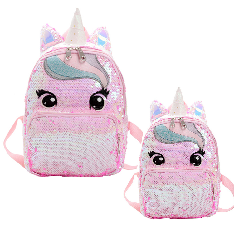 Osgoodway2 Unicorn Cute Girls Sequins Backpack Fashion Glitter Women Unicorn School Backpack