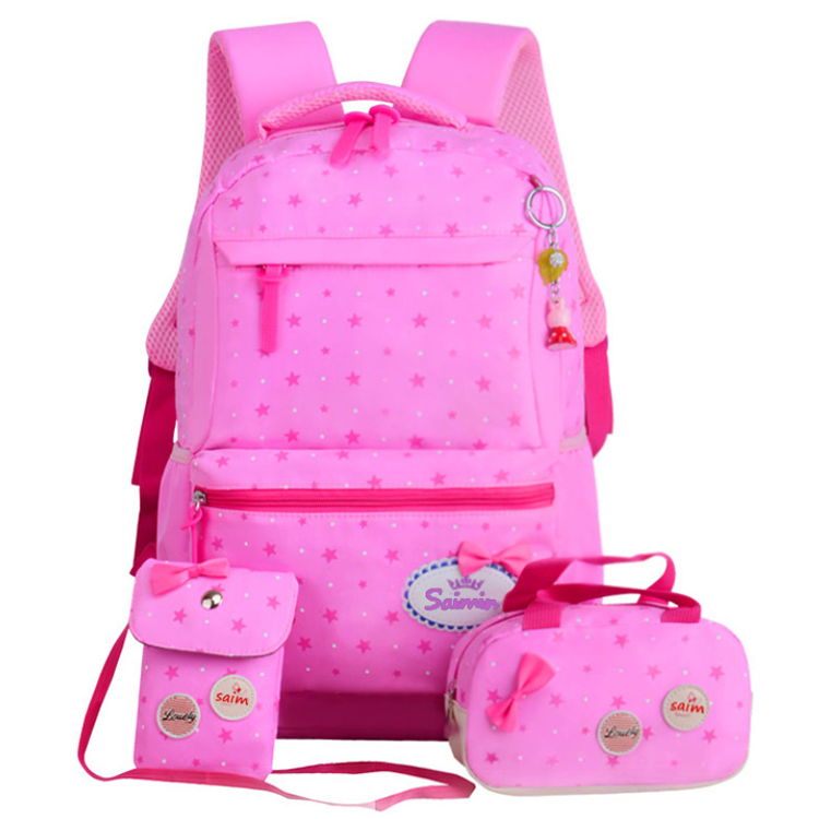 Osgoodway2 Pink 3 in 1 School Bags 2019 New Arrivals Teens Backpack School Bags Set